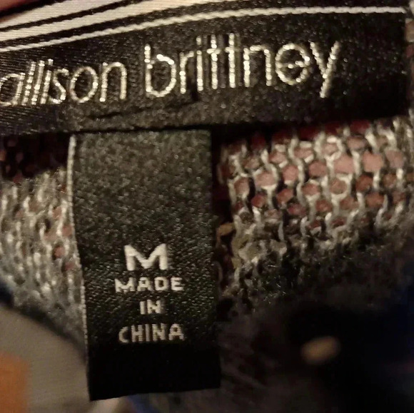 ALLISON BRITTNEY Western Whimsigoth multicolor open‎ knit Shall Duster & fringe - Picture 2 of 6